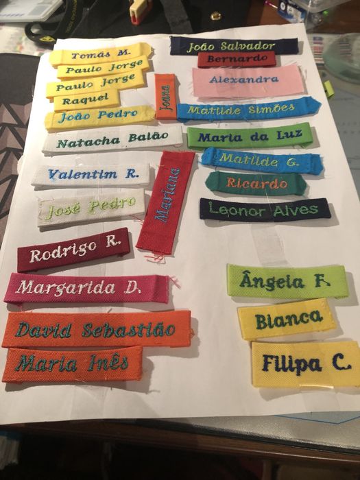 Nomes Bordados escolas