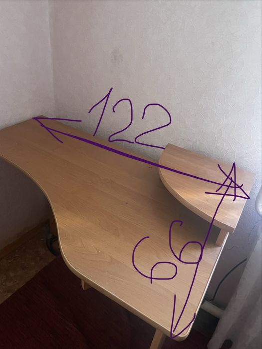 Стіл компютерний кутовий  Парта кутова