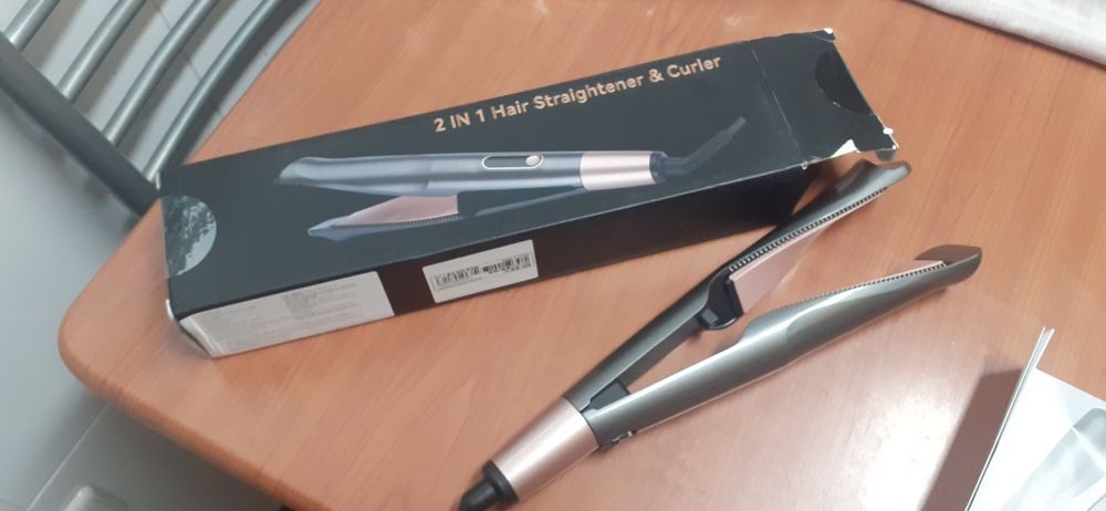 Modelador/placha para cabelo 2 em 1