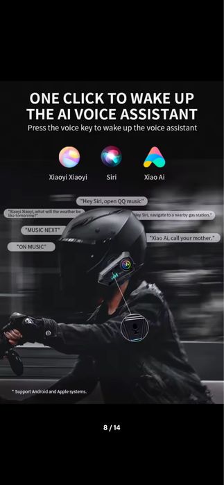 Intercomunicador Bluetooth para capacete de mota