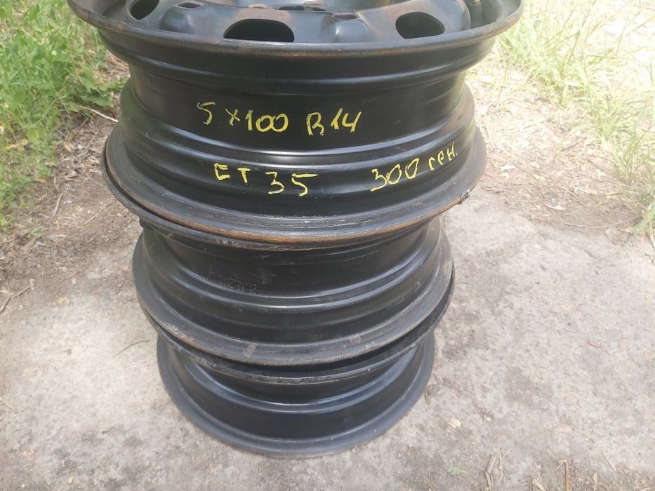 Диски залізні, сталеві  5/100 R14
