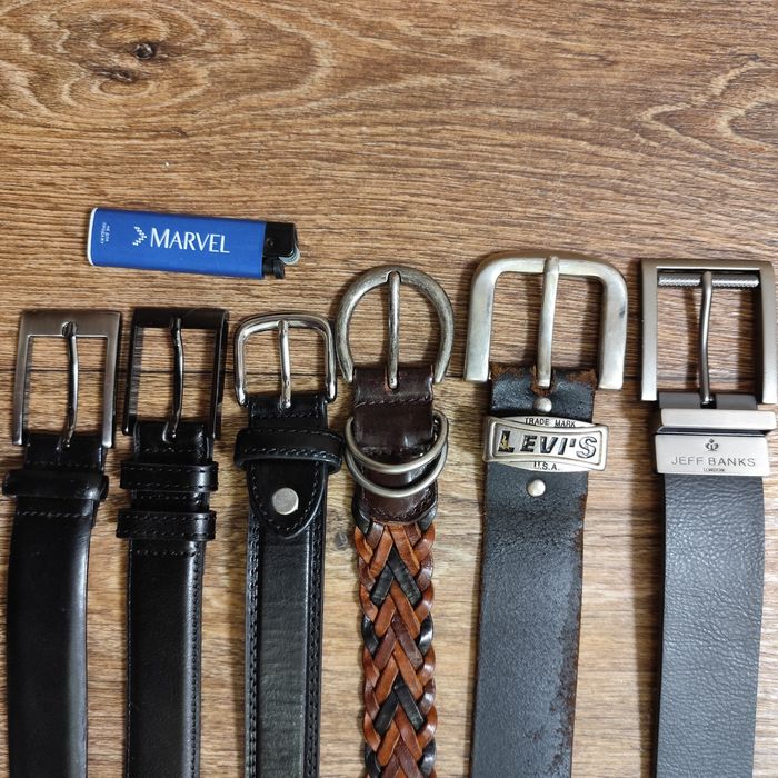 Ремені шкіряні (в брюки і джинси), пряжки
