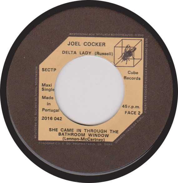 Joe Cocker – With A Little Help From My Friends - 45 Rpm 7" - 1970