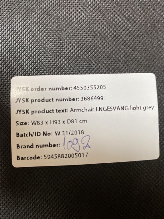 Wyprany fotel wypoczynkowy uszak