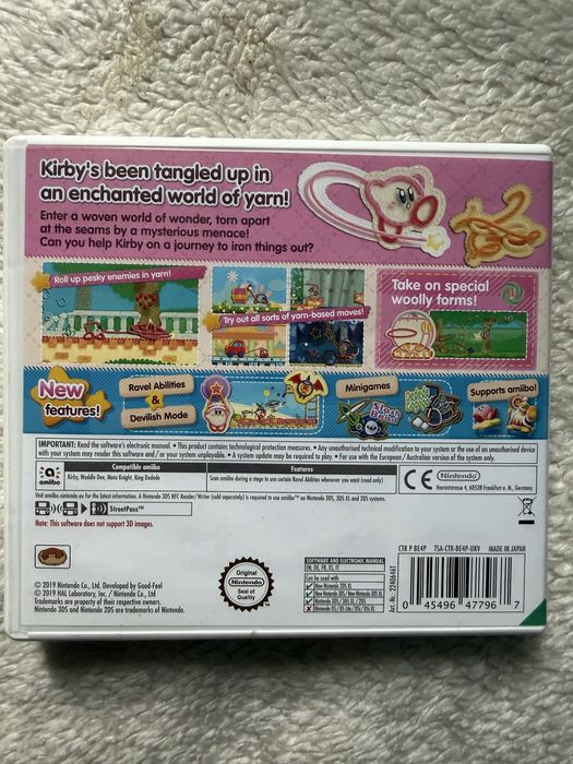 Kirby’s Extra Epic Yarn 3DS Nintendo