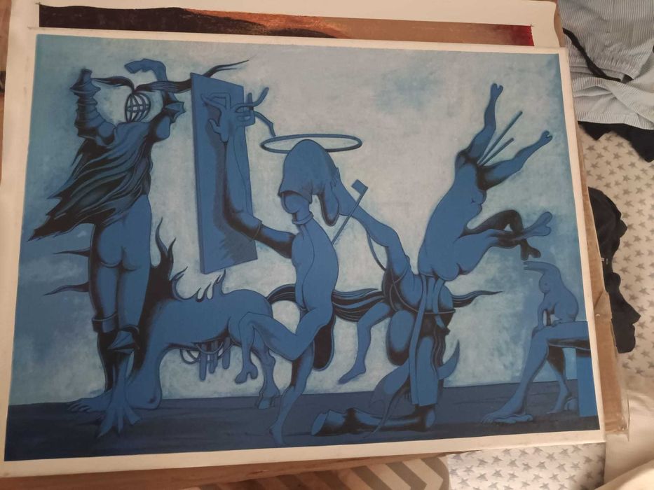 Cruzeiro Seixas | Serigrafia sobre Tela | 54x75 cm | Excelente Estado