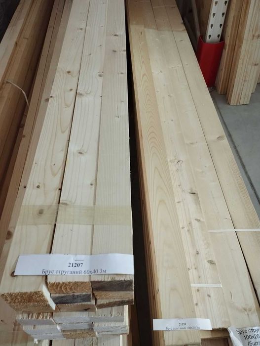 Стругані бруси та рейки у Львові.Велика кількість розмірів.Гарна ціна.