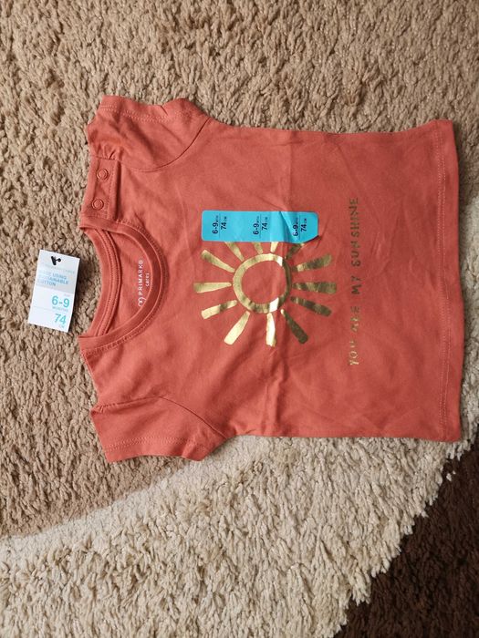 Koszulka roz 74 NOWA slonce