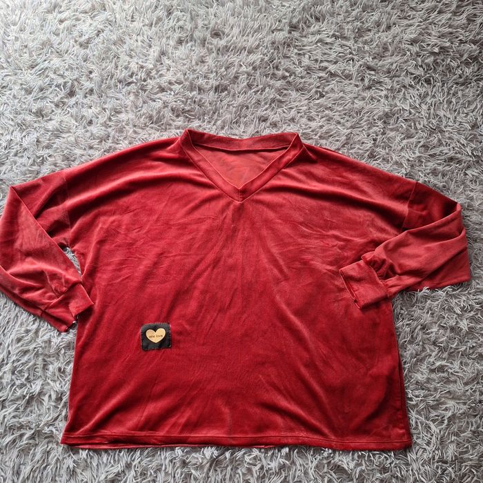 Bluza damska welurowa