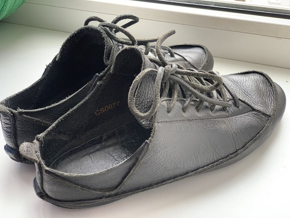 Мужские кожаные туфли Dolce&Gabbana.Дольче Габбана CS 0977 5
