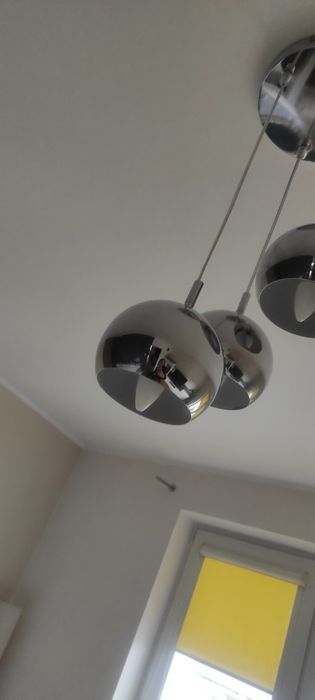 Żyrandol srebrny Kule.