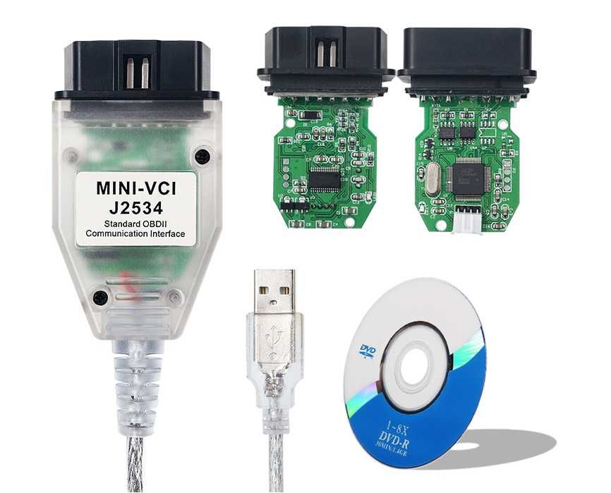 Діагностичний сканер Mini-VCI J2534 Toyota, Lexus, Scion