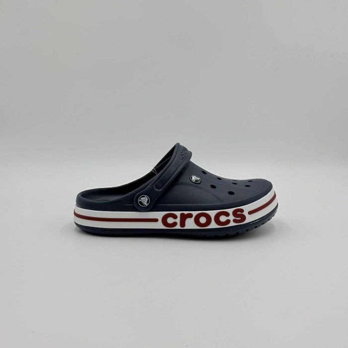 Кроксы сабо crocs bayaband clog navy синие, charcoal серые унисекс