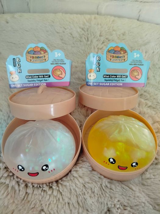 Gniotek Squishy Bun (Dumpling) - Sugar Edition, brokatowy