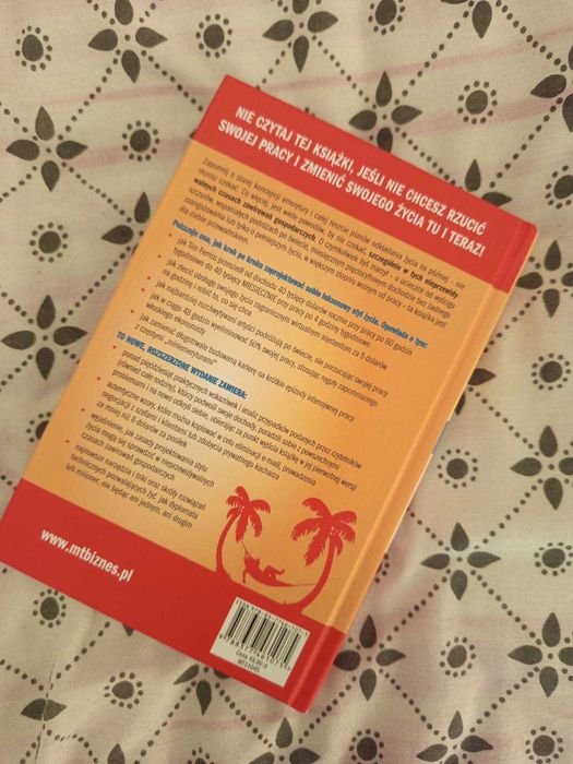 Książka biznesowa 4 godzinny tydzień pracy Timothy Ferrisa