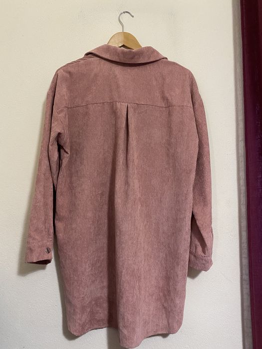 Vestido Camiseiro Rosa Bombazine