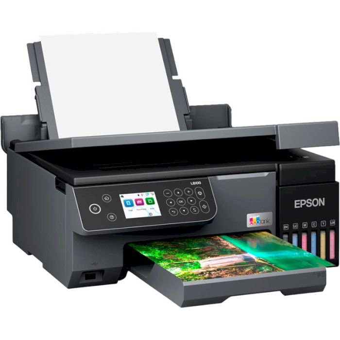 Epson L8100 фотопринтер EcoTank Wi-Fi друк на CD DVD та ПВХ картах