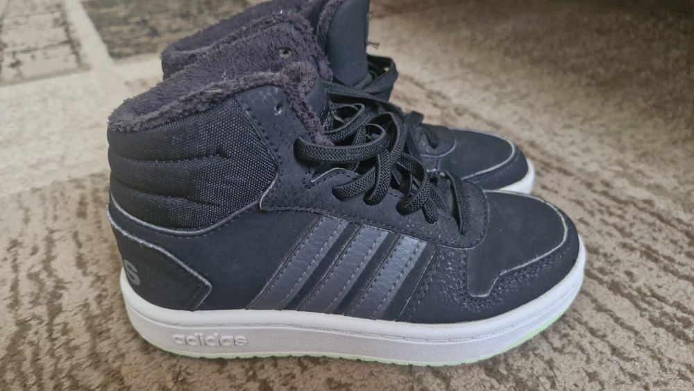 Чорні високі кросівки (хайтопи) Adidas Hoops Mid 2.0