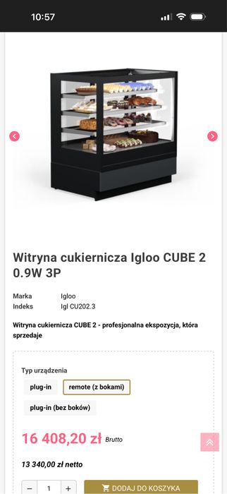 Witryna cukiernicza