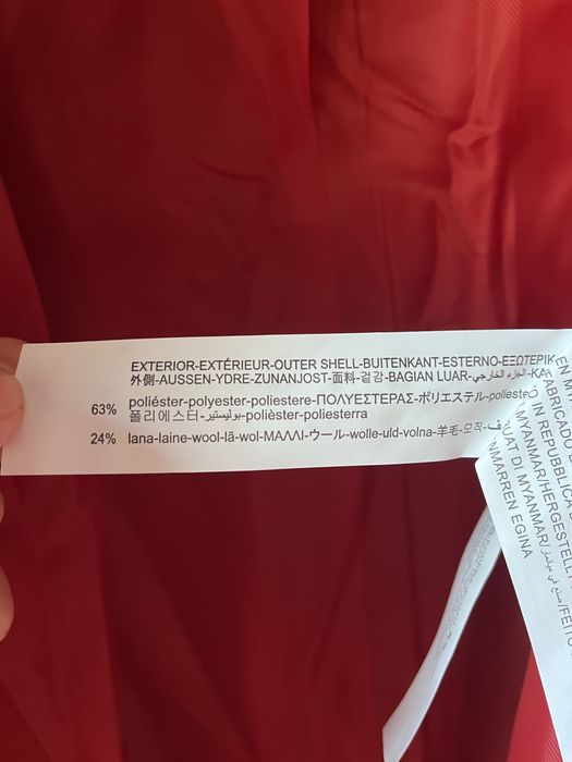 Plaszcz z wełną Stradivarius rozmiar L