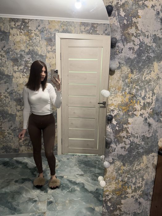 Лосини з пуш-ап ефектом шоколад XS-S-M