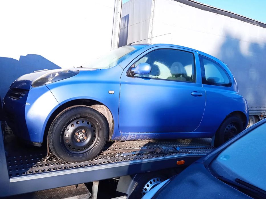Na części Nissan Micra K12 3D lakier T12 silnik CR12 skrzynia biegów 5MT maska klapa drzwi zderzak lampa błotnik fotel kanapa szyba