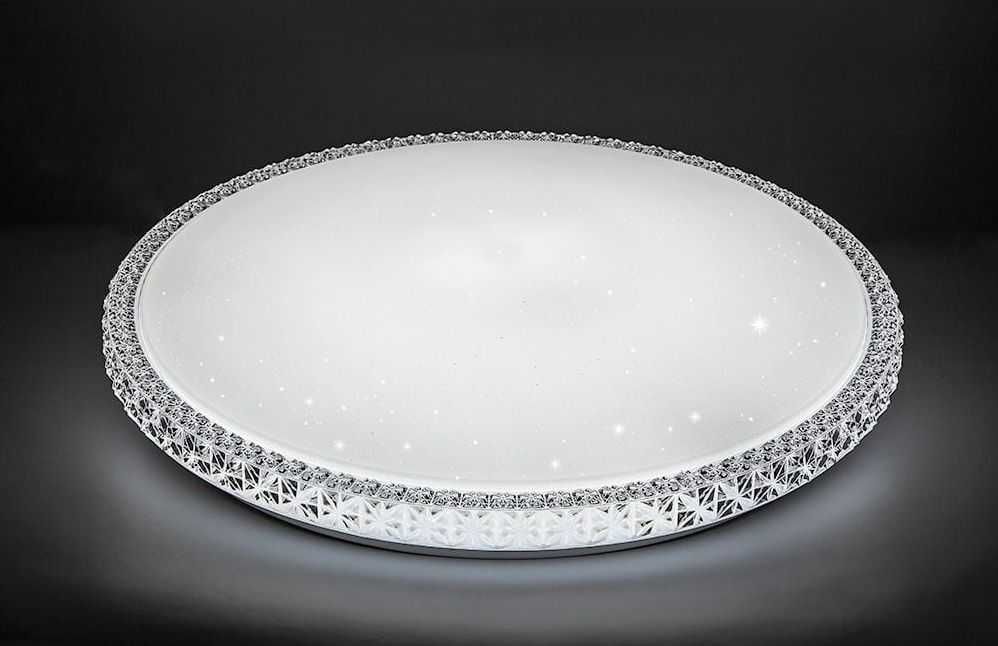 Мощная LED люстра 24/50/90W – Светильник Хрусталь с пультом и без