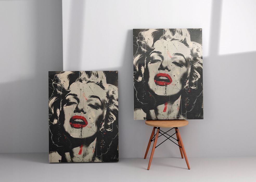 Obraz na płótnie Marilyn Monroe 90x120 cm – Pop Art w Twoim Wnętrzu