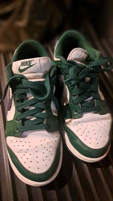 Bity sportowe Sneakersy Nike Dunk Low Retro Green Midnight Navy