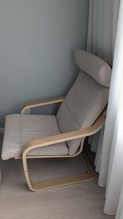 Poltrona "Poang" IKEA + capa bege