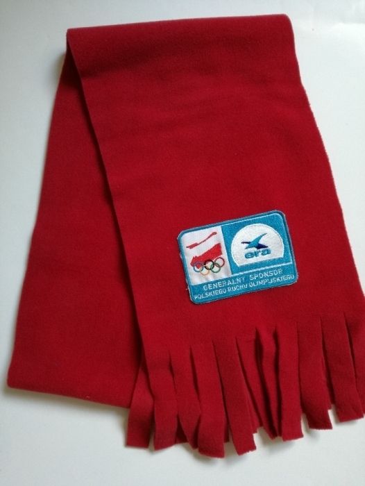 era ALPINUS nowy czerwony polarowy szalik