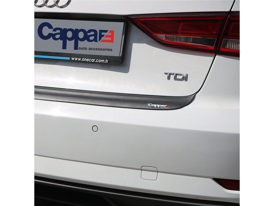 Audi A3 2017-2020 Накладка на задній бампер EuroCap (ABS)