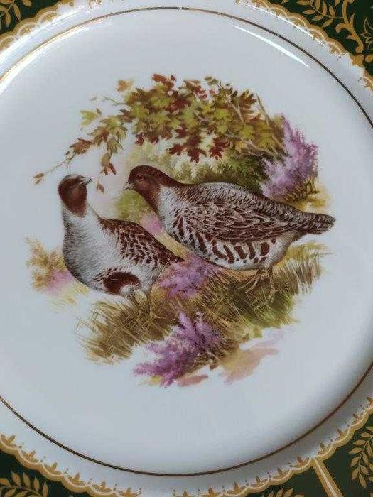 Talerz ozdobny Englisch Fine China - Kuropatwy