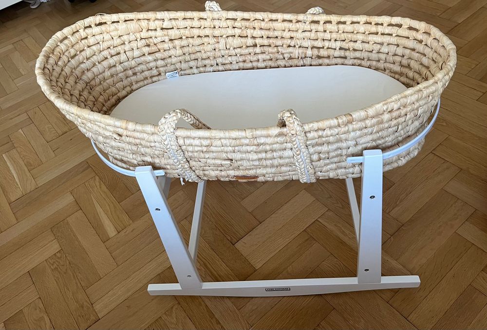 Kosz Mojżesza Childhome + materac + prześcieradełko+ podkład