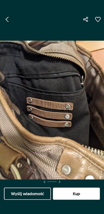 Oferta do 2.01 Damska torebka GGL Orginalna. Ze skórą.