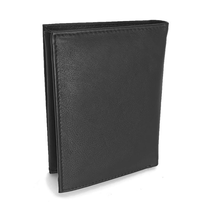 Portfel antykradzieżowy męski skórzany RFID Bellugio czarny elegancki