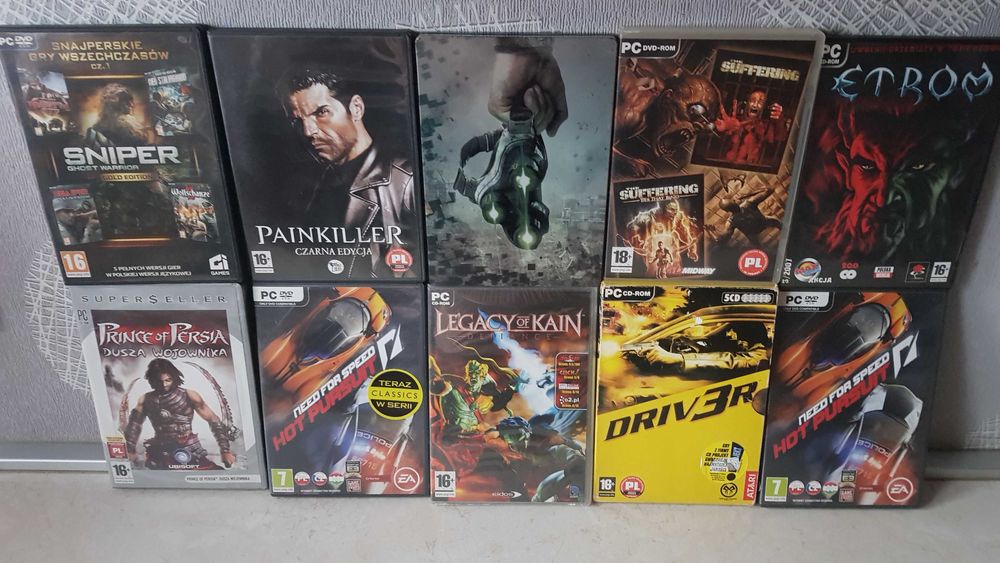 Gry PC na komputer różne tytuły 50 sztuk Punisher Hitman Sammy Sims