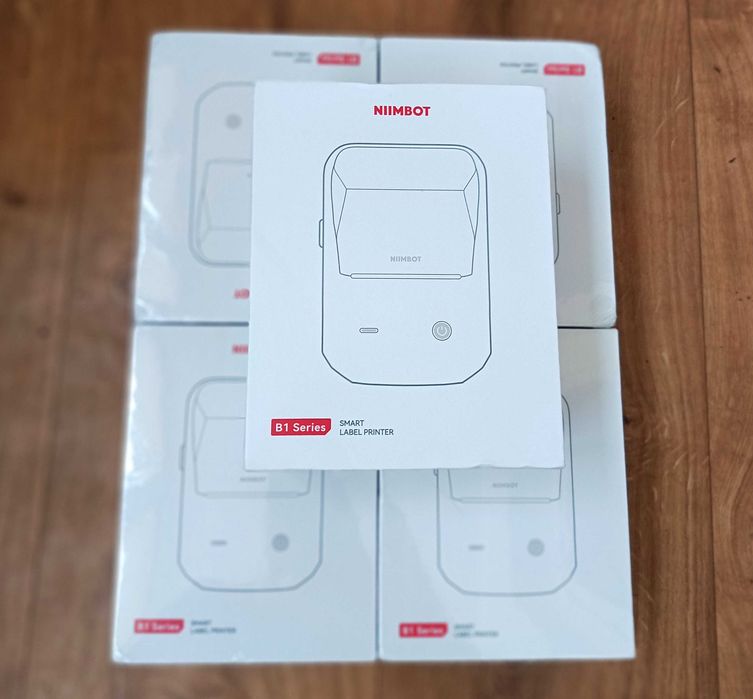 Термопринтер етикеток чеків Niimbot B1 Bluetooth/USB + рулон 50х30 мм