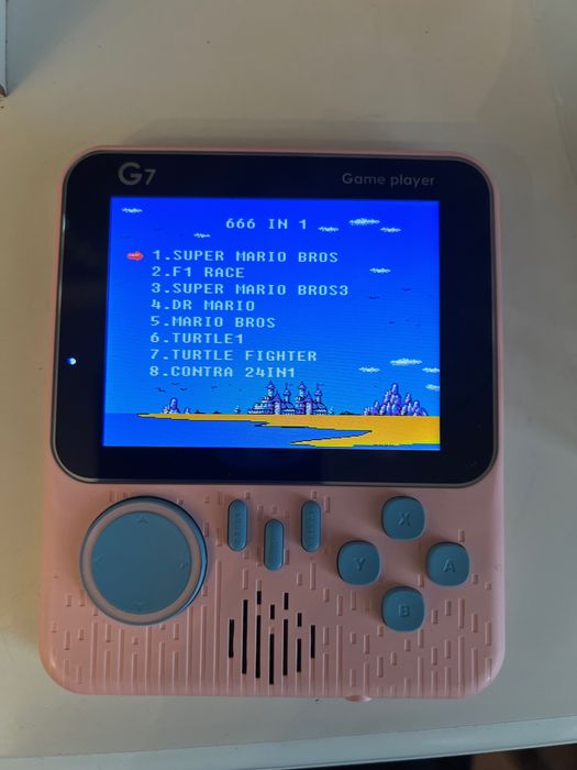Портативна ігрова консоль game box g7 500 маг pink