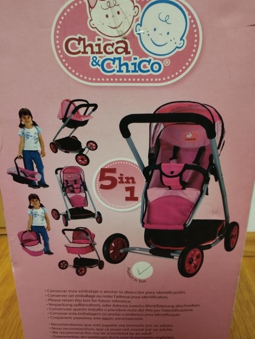 Дитяча колиска Chica&Chico 5 в 1 для дівчат