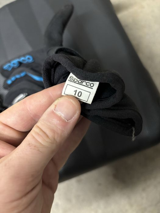 Rękawice kartingowe Sparco KG-5 rozm. 10 – stan 4/5