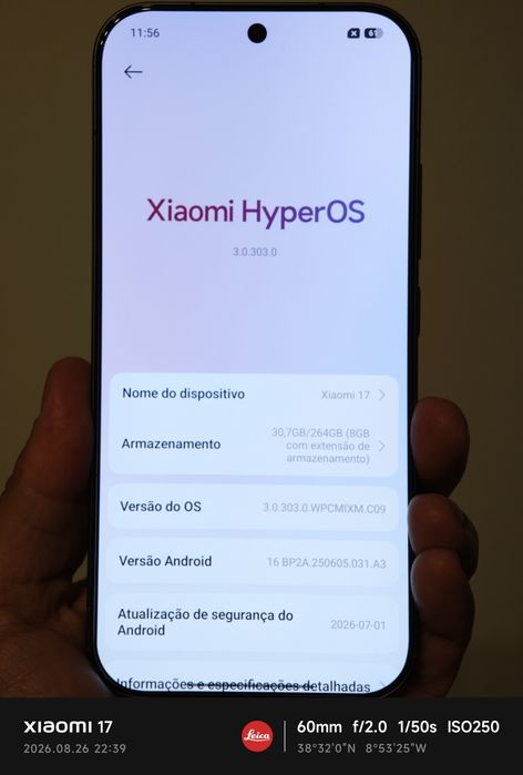 Xiaomi 17 256gb - muito bom estado fatura e garantia com capa