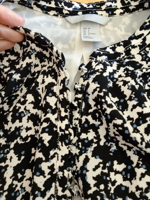 Vestido de manga comprida elegante da H&M