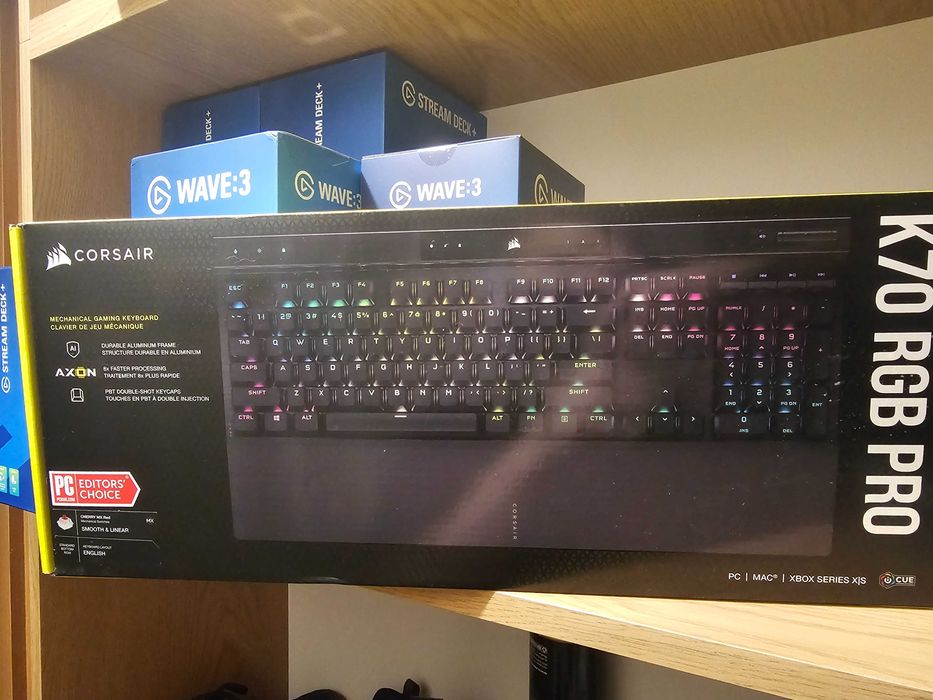 CORSAIR K70 PRO RGB Black Cherry MX Red Механічна клавіатура Наявність