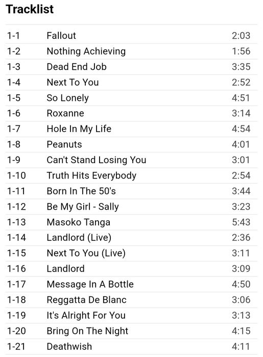 The Police Message 4-CDs Box