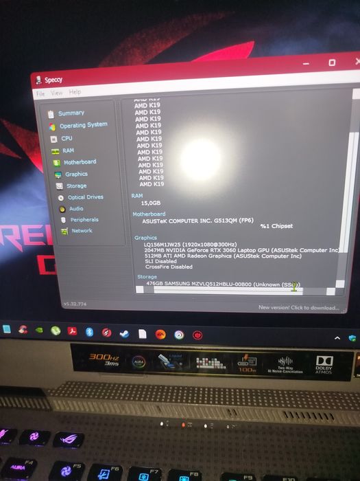 ASUS ROG G15  Ryzen 9