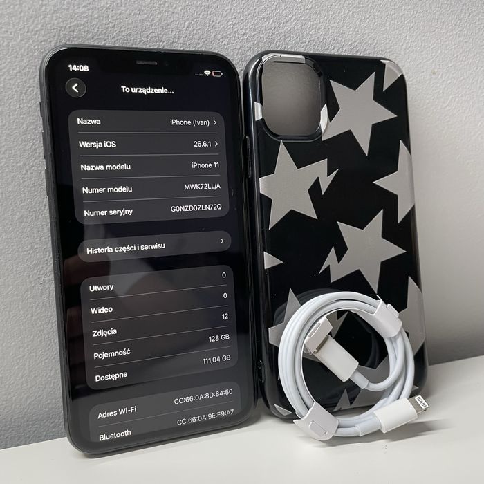 iPhone 11 128GB Czarny 79% kondycja•Stan bdb