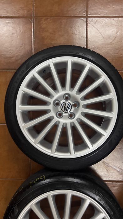 Oz Aristo 18 5x100 original golf 4 r32 com pneus Gondomar (São Cosme ...