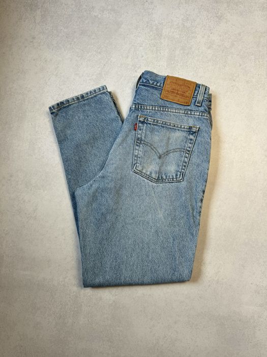 Винтажные джинсы Levi’s 550 made in Colombia мужские светло синие оригинал. Чоловічі вінтажні джинси Levi’s 550 made in Colombia в світло сині