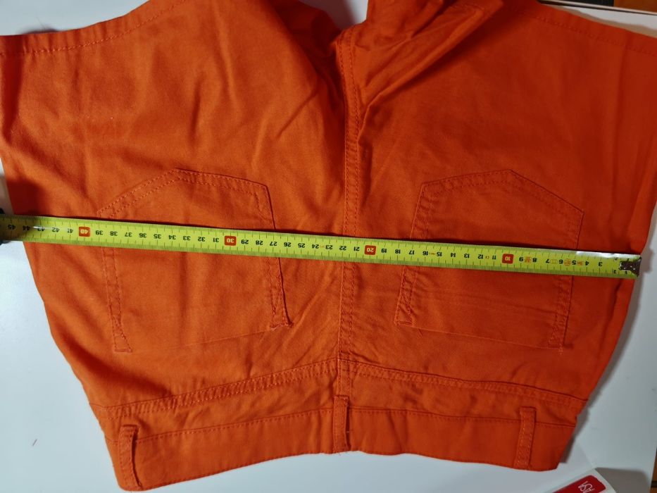 Calções laranja in extenso linho tamanho 38